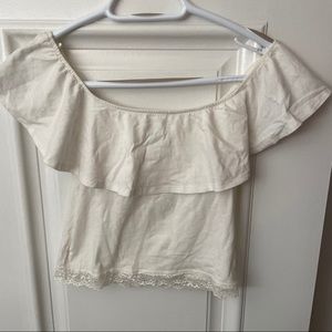 White off the shoulder top